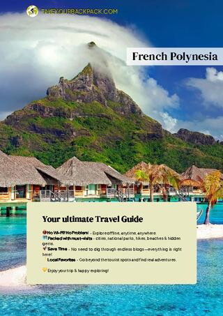 example page 0 from our offline Travel Guide for French Polynesia